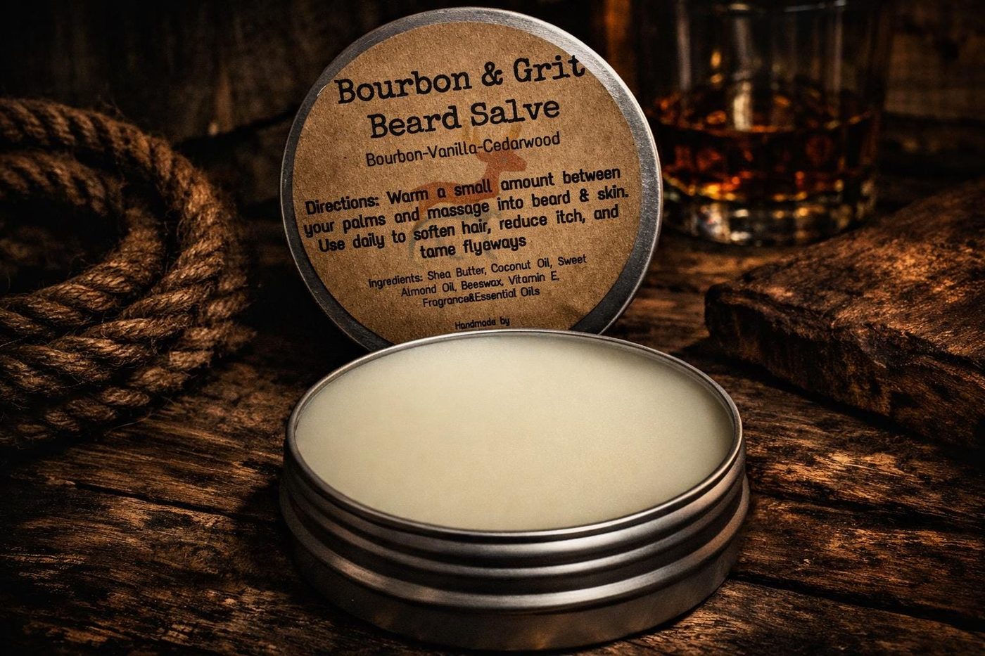 Y'allternative Living beard salve, handmade in Landrum, SC